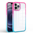 Colorful Gradient Phone Case For iPhone 11 Pro(Rose Red + Green)