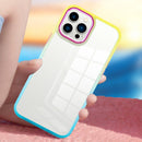 Colorful Gradient Phone Case For iPhone 11(Blue + Rose Red)