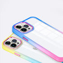 Colorful Gradient Phone Case For iPhone 11(Blue + Rose Red)