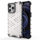 Shockproof Honeycomb PC + TPU Phone Case For iPhone 14 (White)
