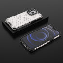 Shockproof Honeycomb PC + TPU Phone Case For iPhone 14 (White)