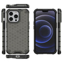 Shockproof Honeycomb PC + TPU Phone Case For iPhone 14 (Black)