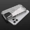 Shockproof Honeycomb PC + TPU Phone Case For iPhone 14 (White)