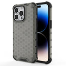 Shockproof Honeycomb PC + TPU Phone Case For iPhone 14 Pro (Black)
