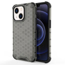 For iPhone 14 Plus Shockproof Honeycomb PC + TPU Phone Case (Black)