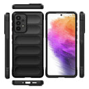 For Samsung Galaxy A73 Magic Shield TPU + Flannel Phone Case(Purple)