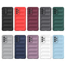 For Samsung Galaxy A73 Magic Shield TPU + Flannel Phone Case(Purple)