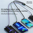 USAMS US-SJ563 U80 USB to Dual 8 Pin+Type-C/USB-C+Micro USB Aluminum Alloy Elbow Charging Data Cable, Length: 1.2m(Black)