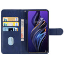 For Tecno Pova 3 Leather Phone Case(Blue)
