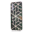 For Huawei nova 5T Plating Marble Pattern Soft TPU Protective Case(Green)