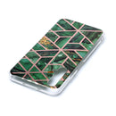 For Huawei nova 5T Plating Marble Pattern Soft TPU Protective Case(Green)