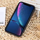 For iPhone XR TPU + Electroplated PC Phone Case(Black)