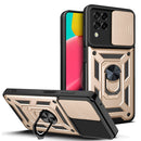 For Samsung Galaxy M53 5G Sliding Camera Cover Design TPU + PC Phone Case(Gold)