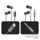 USAMS EP-46 Mini 3.5mm Aluminum Alloy In-Ear Wired Earphone, Length: 1.2m(Red)