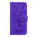 For Nokia 5.3 Butterfly Rose Embossed Leather Phone Case(Purple)