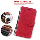 For Nokia 5.3 Butterfly Rose Embossed Leather Phone Case(Red)