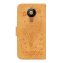 For Nokia 5.3 Butterfly Rose Embossed Leather Phone Case(Yellow)