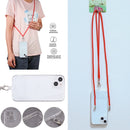 For iPhone SE 2022 / SE 2020 / 8 / 7 Lanyard Transparent TPU Phone Case(Orange)
