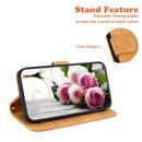 For Huawei P50 Butterfly Rose Embossed Leather Phone Case(Yellow)