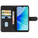 For OPPO A57 4G Leather Phone Case(Black)