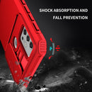 For Motorola Moto G30 / G10 Stereoscopic Holder Sliding Camshield Phone Case(Red)