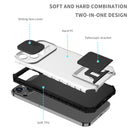 For OPPO Realme C35 Stereoscopic Holder Sliding Camshield Phone Case(White)