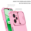 For OPPO Realme C35 Stereoscopic Holder Sliding Camshield Phone Case(Pink)