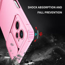 For OPPO Realme C35 Stereoscopic Holder Sliding Camshield Phone Case(Pink)