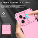 For OPPO Realme C35 Stereoscopic Holder Sliding Camshield Phone Case(Pink)