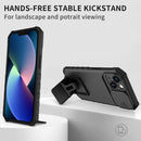 For OPPO Realme C35 Stereoscopic Holder Sliding Camshield Phone Case(Black)