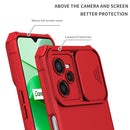 For OPPO Realme C35 Stereoscopic Holder Sliding Camshield Phone Case(Red)