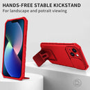For OPPO Realme C35 Stereoscopic Holder Sliding Camshield Phone Case(Red)