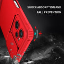For OPPO Realme C35 Stereoscopic Holder Sliding Camshield Phone Case(Red)