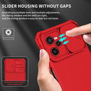 For OPPO Realme C35 Stereoscopic Holder Sliding Camshield Phone Case(Red)
