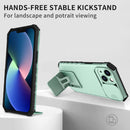 For OPPO Realme C35 Stereoscopic Holder Sliding Camshield Phone Case(Light Blue)