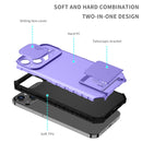For OPPO Realme C35 Stereoscopic Holder Sliding Camshield Phone Case(Purple)
