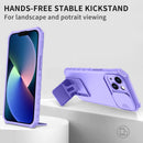 For OPPO Realme C35 Stereoscopic Holder Sliding Camshield Phone Case(Purple)