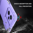 For OPPO Realme C35 Stereoscopic Holder Sliding Camshield Phone Case(Purple)