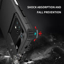 For Xiaomi Poco M4 Pro 4G Stereoscopic Holder Sliding Camshield Phone Case(Black)