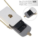 Chain Crossbody PU Shoulder Phone Bag(Wine)