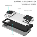 For Samsung Galaxy A03 166mm Stereoscopic Holder Sliding Camshield Phone Case(White)
