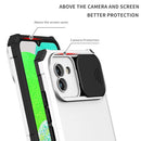 For Samsung Galaxy A03 166mm Stereoscopic Holder Sliding Camshield Phone Case(White)