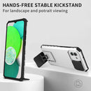 For Samsung Galaxy A03 166mm Stereoscopic Holder Sliding Camshield Phone Case(White)