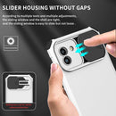 For Samsung Galaxy A03 166mm Stereoscopic Holder Sliding Camshield Phone Case(White)