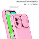 For Samsung Galaxy A03 166mm Stereoscopic Holder Sliding Camshield Phone Case(Pink)