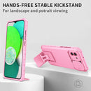 For Samsung Galaxy A03 166mm Stereoscopic Holder Sliding Camshield Phone Case(Pink)