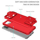 For Samsung Galaxy A03 166mm Stereoscopic Holder Sliding Camshield Phone Case(Red)