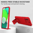 For Samsung Galaxy A03 166mm Stereoscopic Holder Sliding Camshield Phone Case(Red)