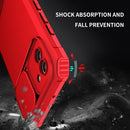 For Samsung Galaxy A03 166mm Stereoscopic Holder Sliding Camshield Phone Case(Red)