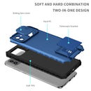 For Samsung Galaxy A03 166mm Stereoscopic Holder Sliding Camshield Phone Case(Blue)